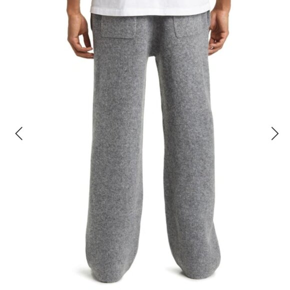 Mens ELWOOD Intarsia Logo Baggy Knit Sweatpants - Picture 12 of 15